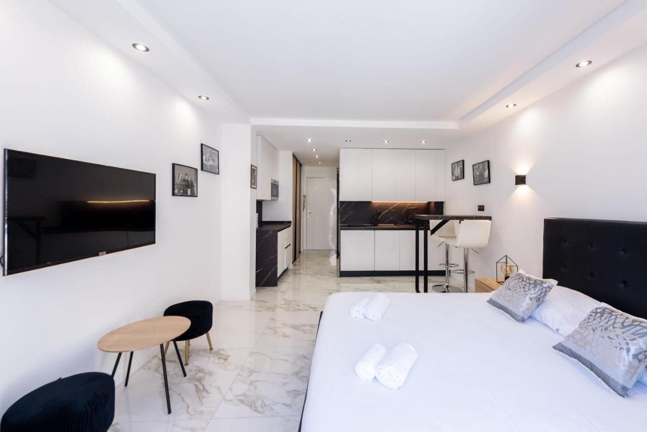 Large Studio - 50M Cannes Beach - Terrace Sea View Экстерьер фото