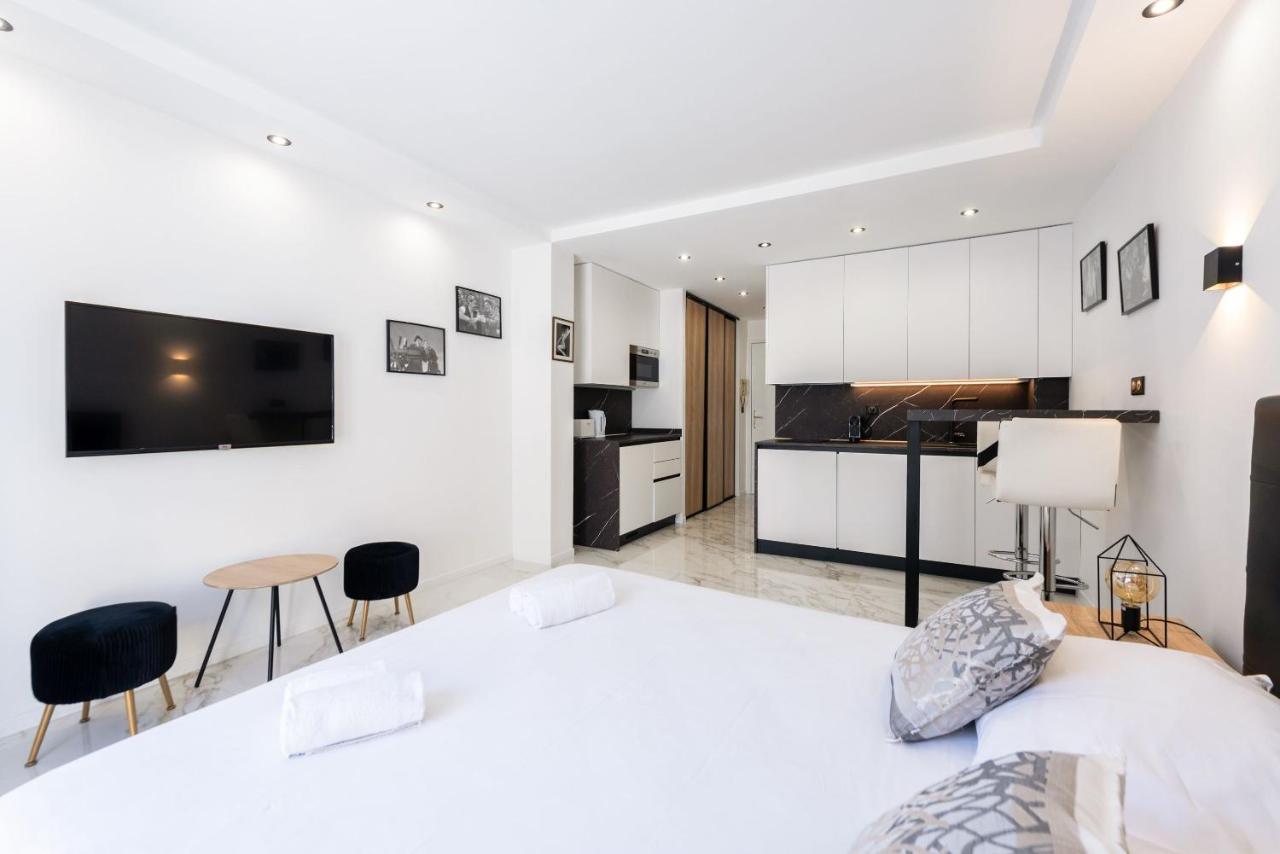 Large Studio - 50M Cannes Beach - Terrace Sea View Экстерьер фото